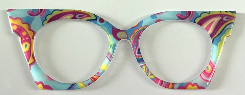 NEW Zuri Topper; hybrid; blue and pink paisley
