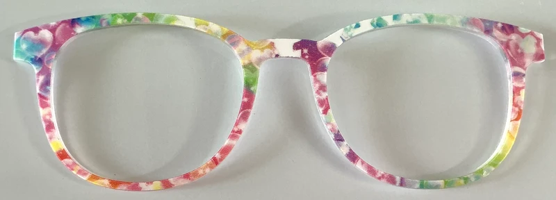 PAIR Reese Topper; multicolored bubble hearts