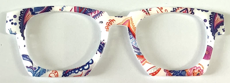 NEW Reese Case Topper; blue and orange paisley