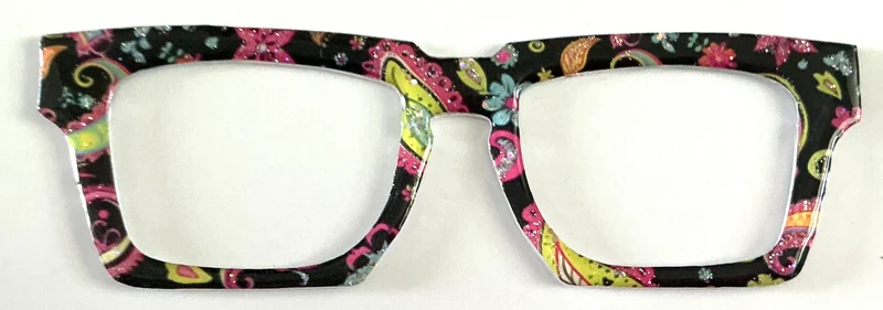 NEW Drew Case Topper; neon paisley on black