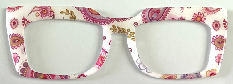 NEW Drew Topper; pink and purple paisley