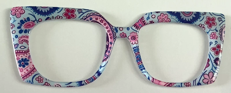 NEW Murphy Topper; Paisley Flowers in pink and blue