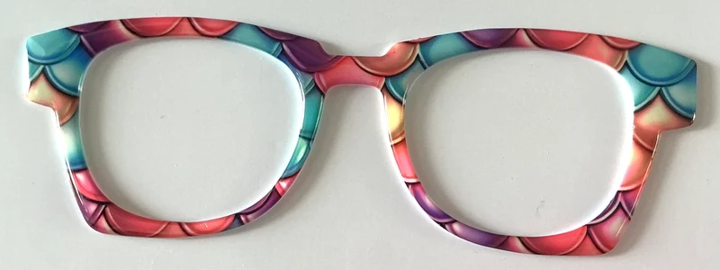 Reese Case Topper; multicolored mermaid scales