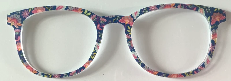PAIR Reese Topper; flowers on blue 2