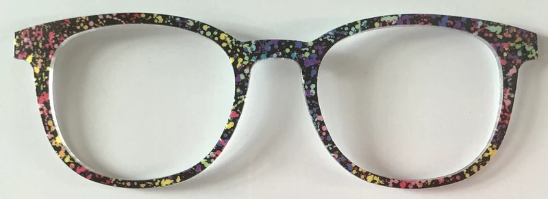 PAIR Reese Topper; paint splatter on black