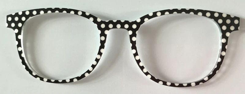 PAIR Reese Topper; black and white polka dot