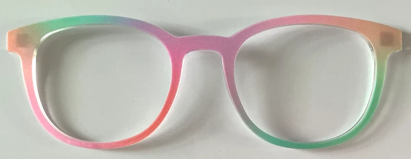 PAIR Reese Topper; pastel diagonal color block