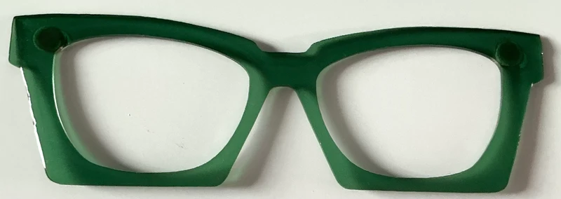 Wanda Case Topper; transparent deep green