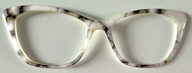 Wanda Topper; black and white marble