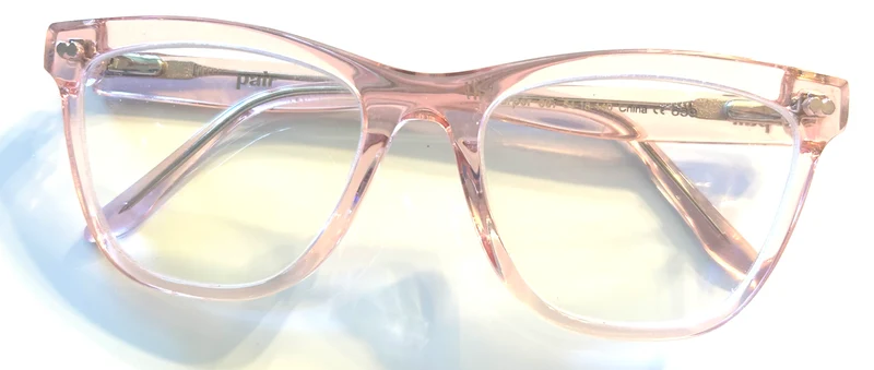 PAIR Pink Clear Harper Frame