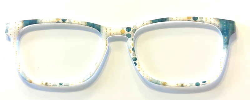 Casper Topper; blue and yellow dots and lines