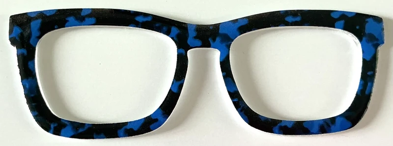 Casper Topper; thick; blue and black tort