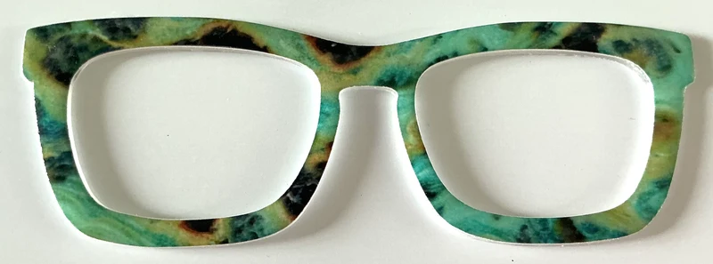Casper Topper; thick; green,black, gold swirls
