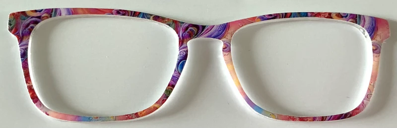 Casper Topper; purple and orange swirls
