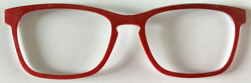 Casper Topper; red with light pattern