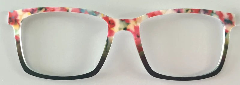 PAIR Kirby Topper; flowers to black fade
