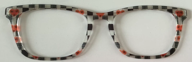 Casper Topper; checkered with hearts