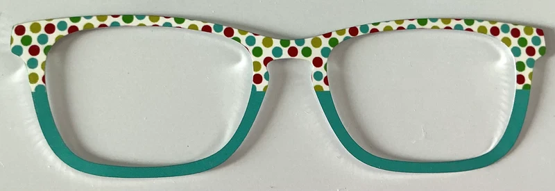 Casper Topper; metal; polka dot/ light green split