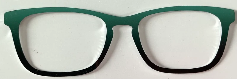 Casper Topper; metal; green to black gradient