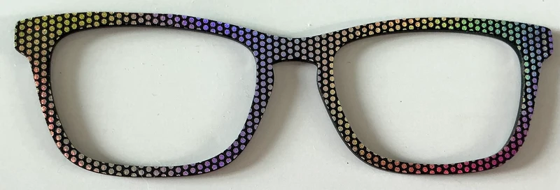 Casper Topper; holographic rainbow dots