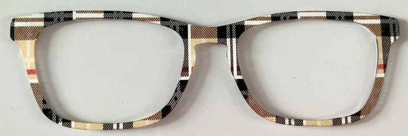 Casper Topper; black and brown plaid