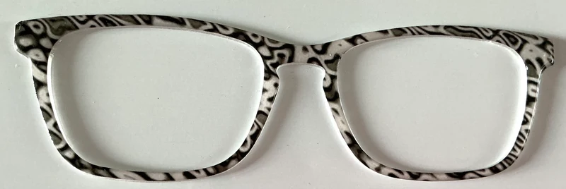 Casper Topper; black and white swirls