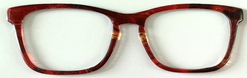 Casper Topper; semi translucent red and gold