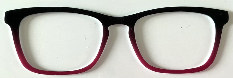 Casper Topper; black to plum gradient