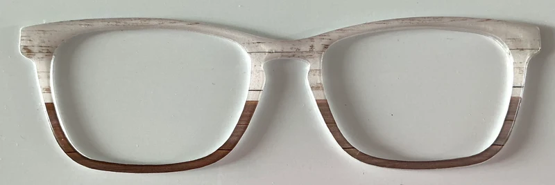 Casper Topper; white /dark brown boards split