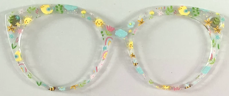 Zuri Topper; translucent; spring garden