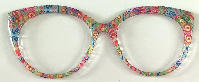 Zuri Topper; translucent; flowers