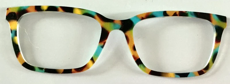 PAIR Larkin Topper; blue, green, orange tortoise