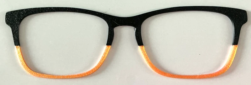 Larkin Topper; black to orange split