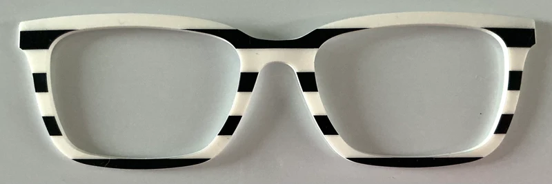 Larkin Topper; black and white stripes