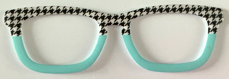 Larkin Topper; thick; houndstooth/aqua split