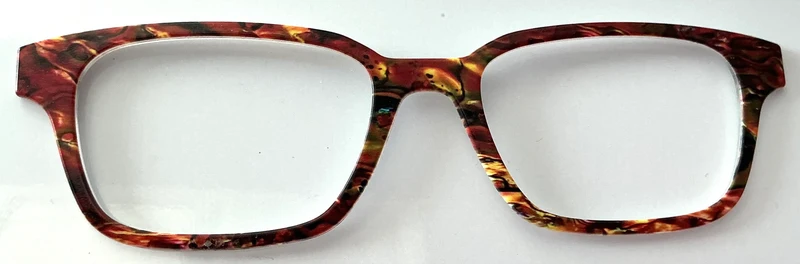 Finley Topper; metal; burgundy and gold marble