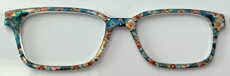 Finley Topper; blue and gold flowers