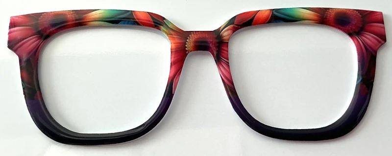 Murphy Topper; rainbow sunflowers to black fade