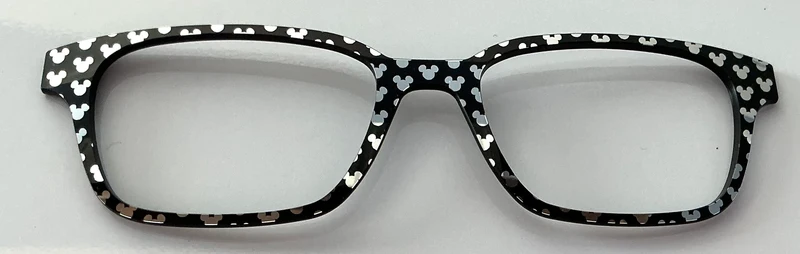 PAIR Premium Finley Topper; silver foil Mickey