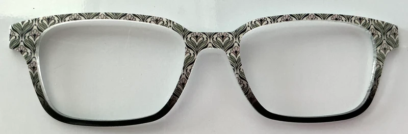 PAIR Finley Topper; black and white geometric pattern to black fade
