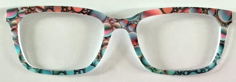 PAIR Larkin Topper; red and blue bubbles