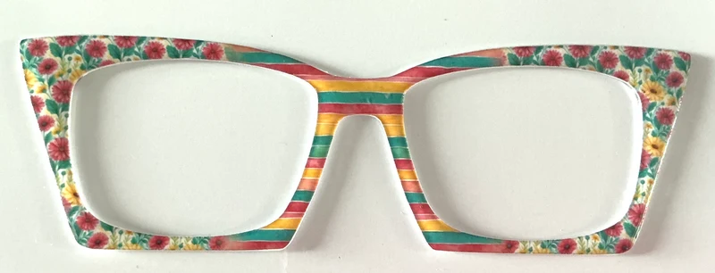 Kirby Topper; hybrid; stripe/flowers vertical split