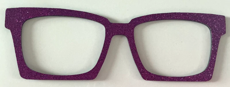 Kirby Case Topper; bright purple glitter
