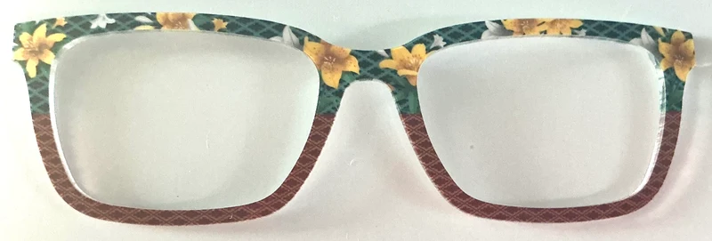 PAIR Larkin Topper; tropical flowers/basket weave split