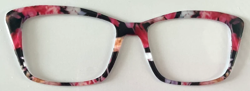 Kirby Topper; hybrid; red and white flowers on black