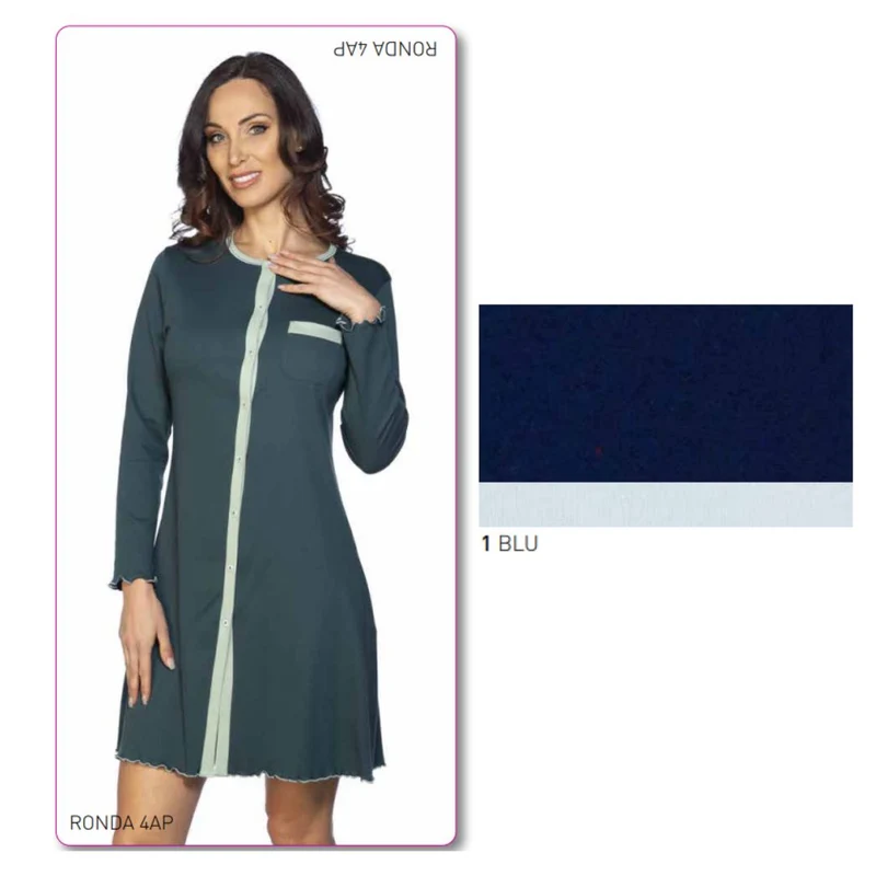 Camicia Da Notte Donna Invernale Ronda4AP - Fancy