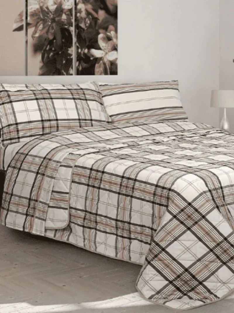 Trapuntino York Daunex – Percalle Cotone 200TC Tinto in Filo