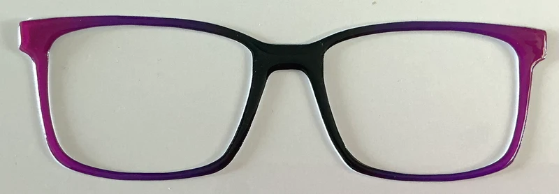 Kirby Topper; black to purple vertical gradient, resined