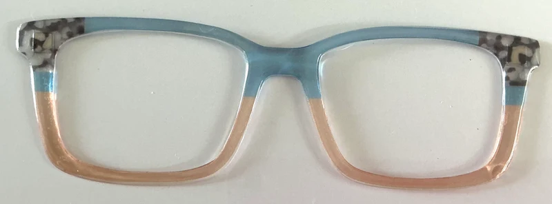 Kirby Topper; blue/orange split with corner tort