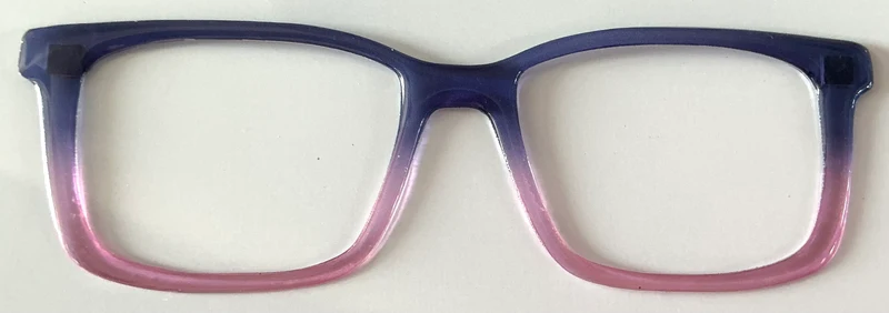 Kirby Topper; blue to pink gradient, resined